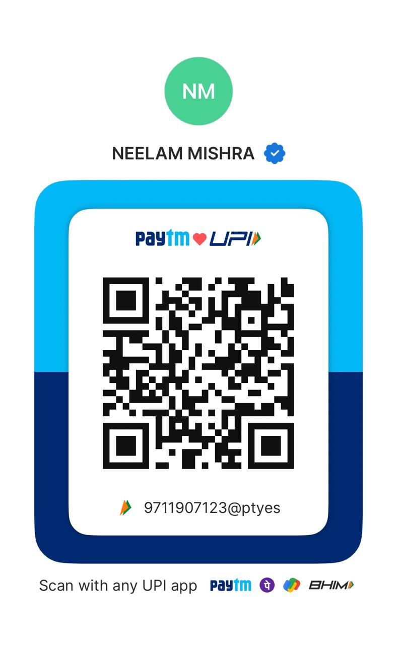 UPI QR Code — scan to pay Neelam Mishra