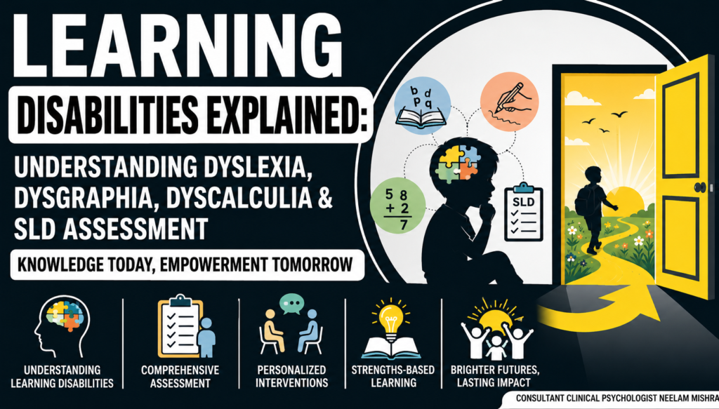 Learning Disabilities Explained: Understanding Dyslexia, Dysgraphia, Dyscalculia & SLD Assessment (Part 1)