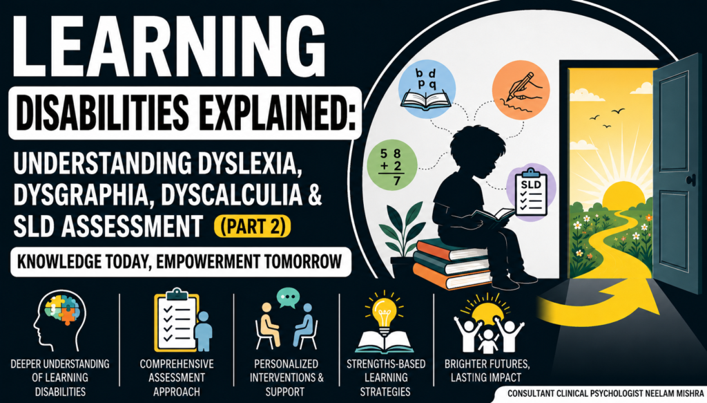 Learning Disabilities Explained: Understanding Dyslexia, Dysgraphia, Dyscalculia & SLD Assessment (Part 2)